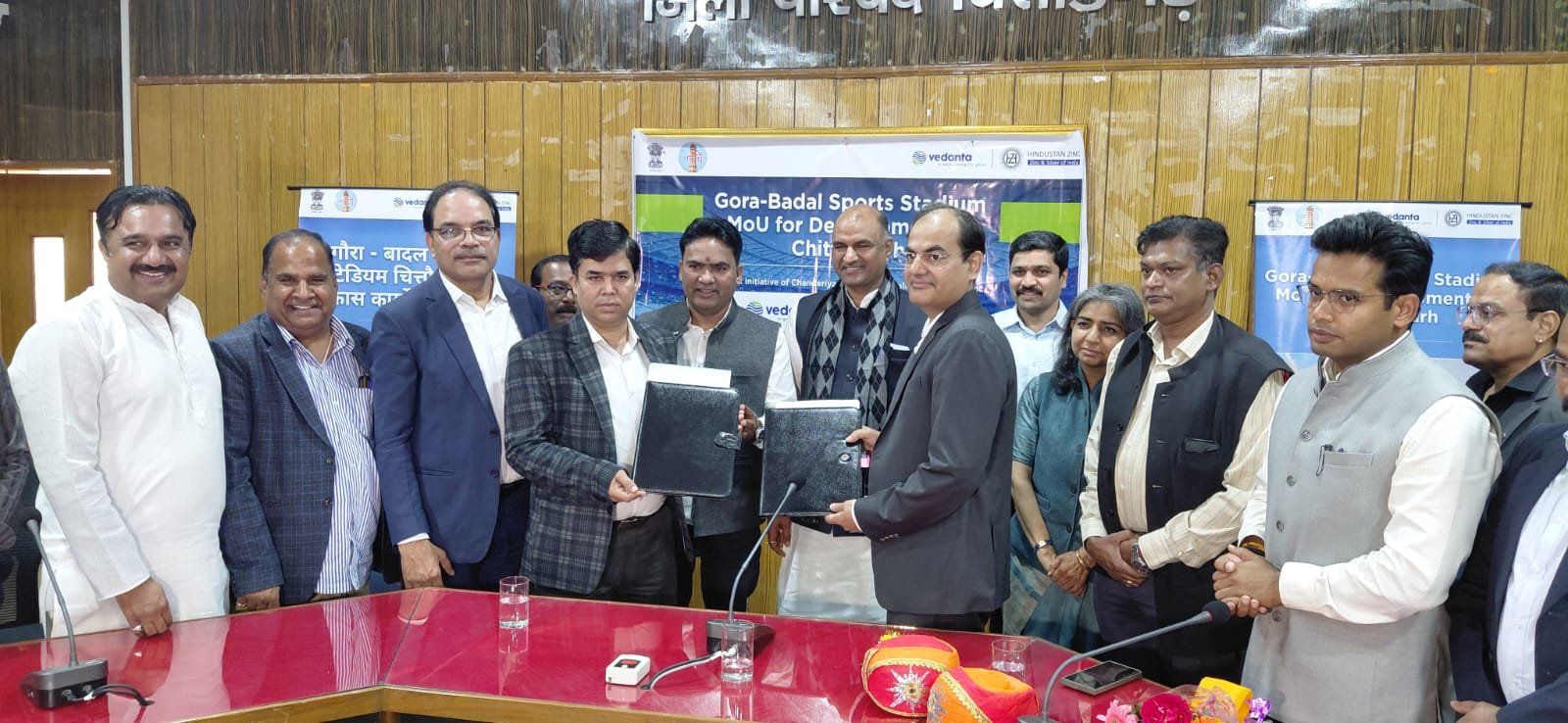 हिन्दुस्तान जिं़क के सहयोग से ऐतिहासिक गोरा बादल स्टेडियम का सर्वागिंण विकास शहरवासियों के लिए बडी सौगात- सांसद सीपी जोशी