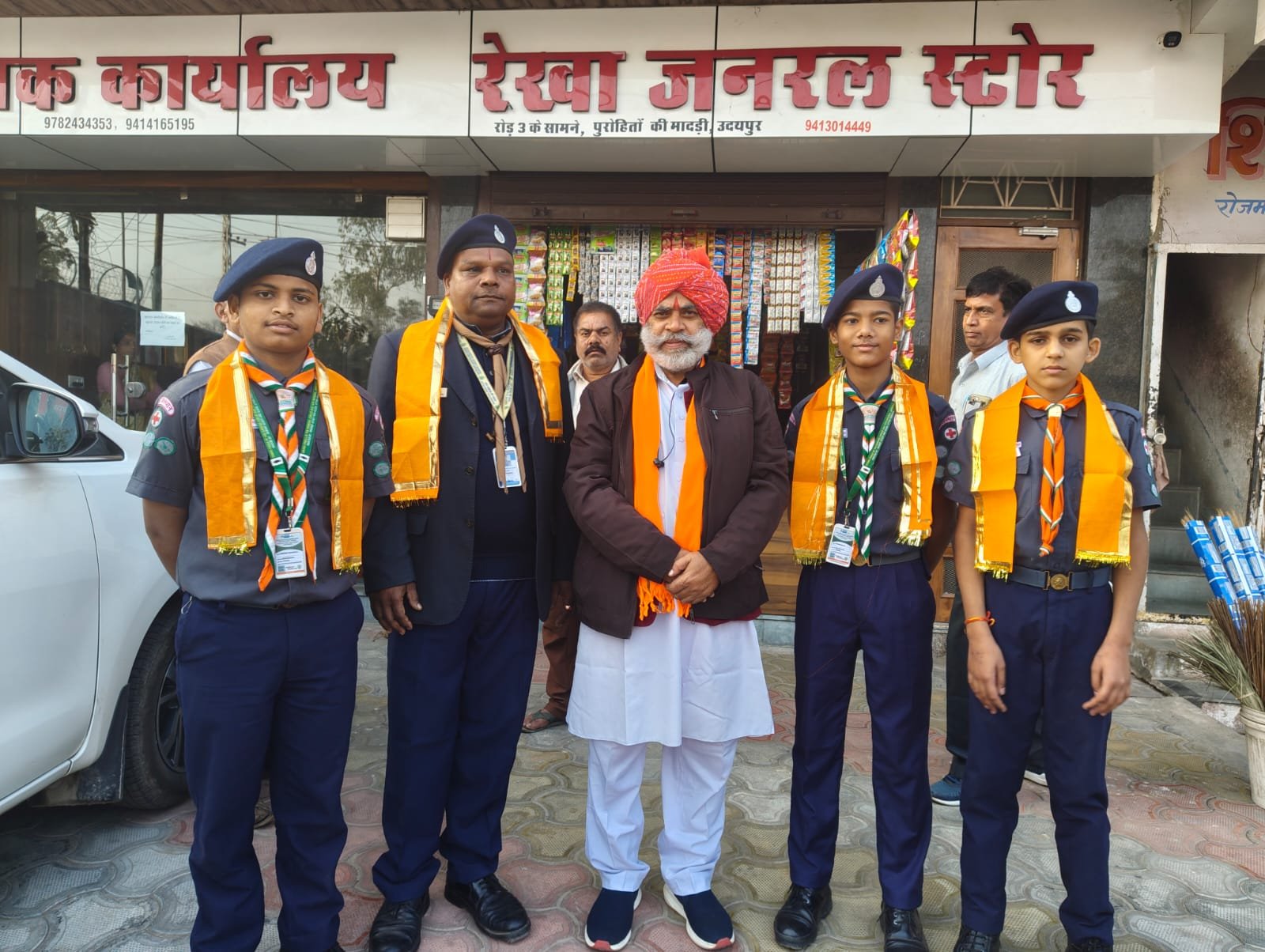 राज्य स्तरीय सम्मान समारोह में सहभागिता करने वाली स्काउट को विधायक श्री मीणा ने दी अग्रिम बधाई