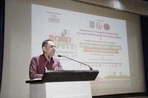 गीतांजली मेडिकल कॉलेज एंड हॉस्पिटल में राष्ट्रीय सड़क सुरक्षा माह 2026 का भव्य समापन