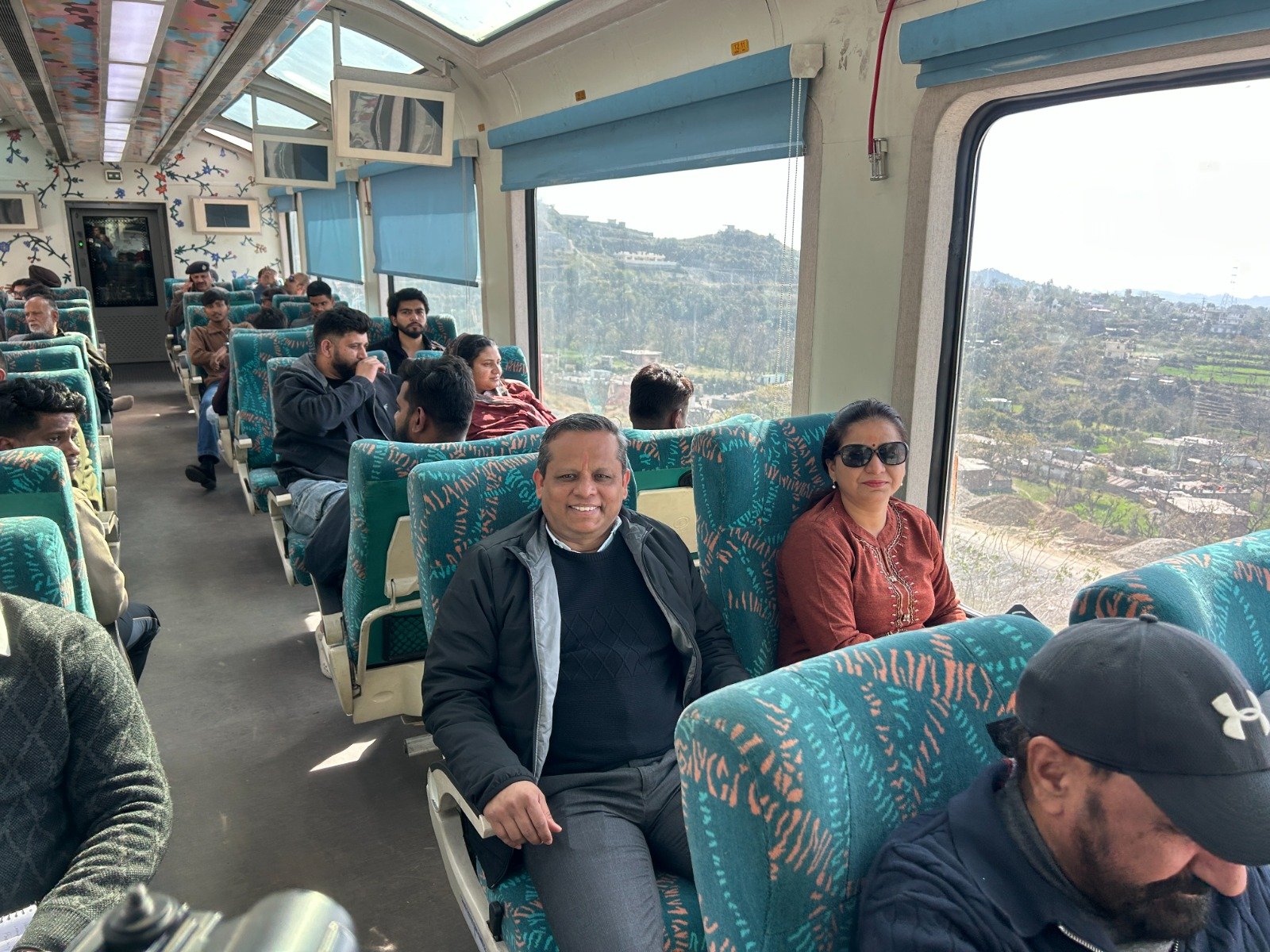 Passengers Enjoy Scenic Beauty of Kashmir Aboard Vistadome Coach – Special Train Now Extended to Katra