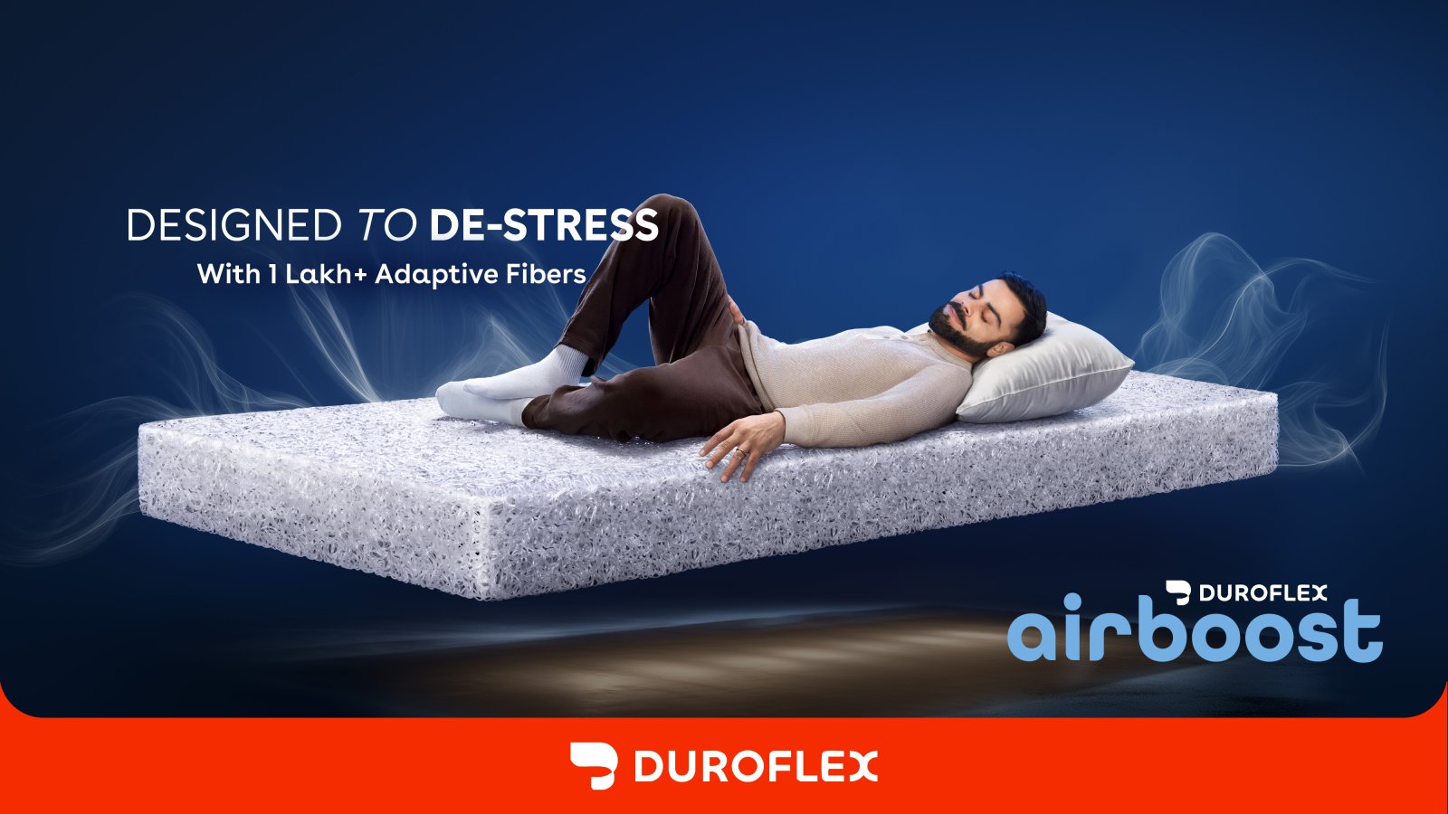 Virat Kohli explains why sleep is key to Recovery in the new Duroflex Campaign launching Airboost™