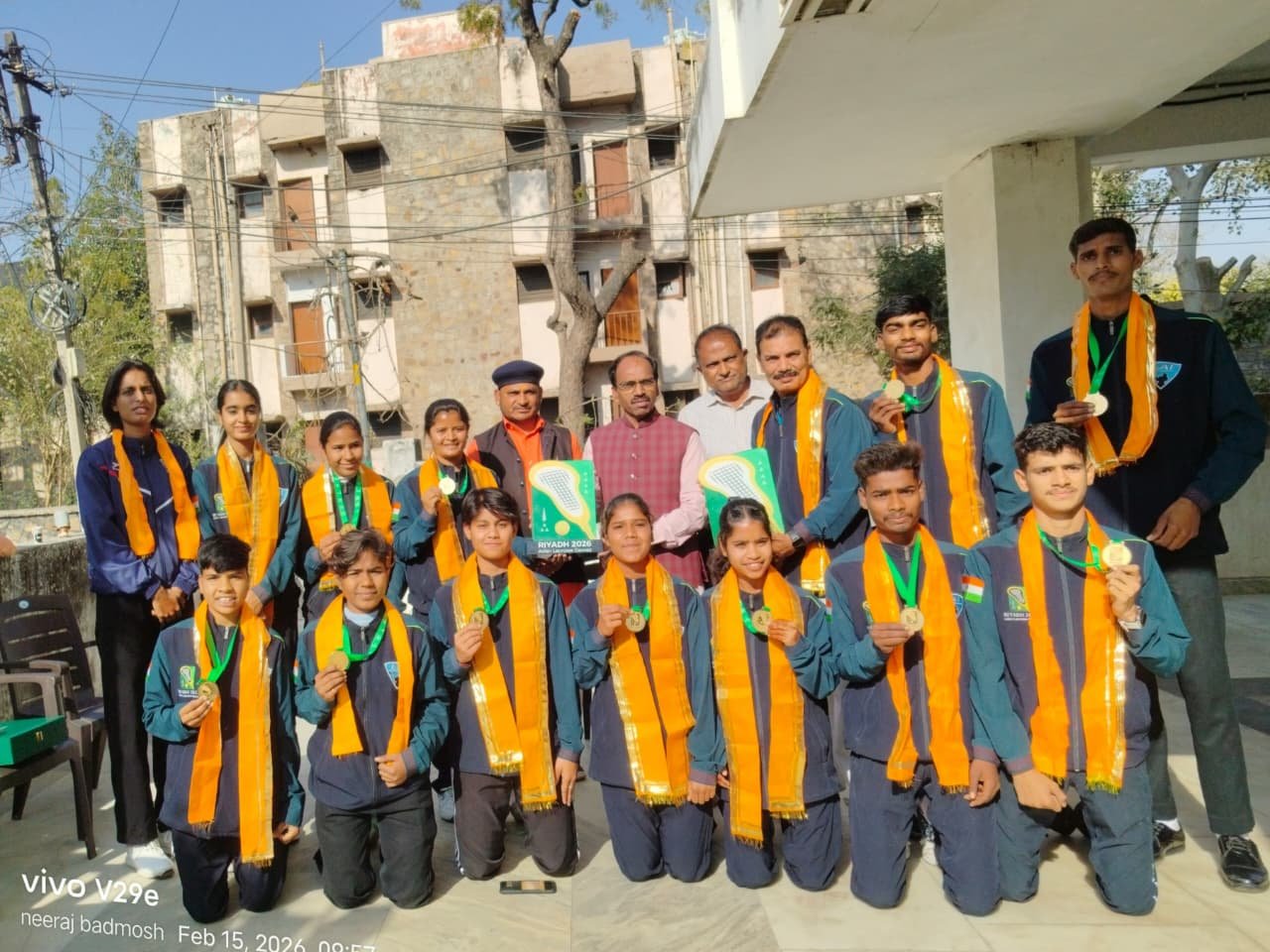 MP Dr. Rawat Felicitates International Lacrosse Gold Medalists