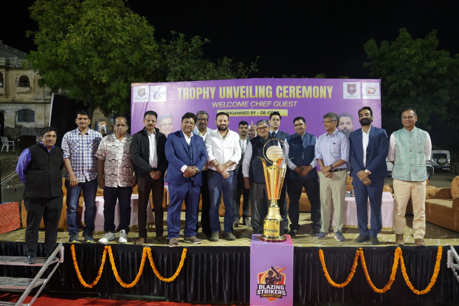 Rockwood Blazing Striker Cricket Cup Trophy Unveiled in Udaipur ðŸâœ¨