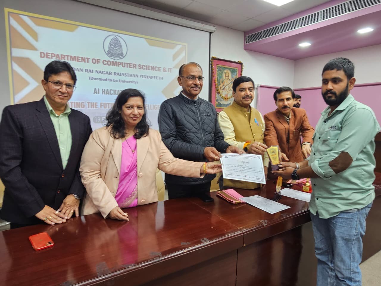 जनार्दन राय नागर राजस्थान विद्यापीठ में एआई-हैकेथॉन आयोजित
