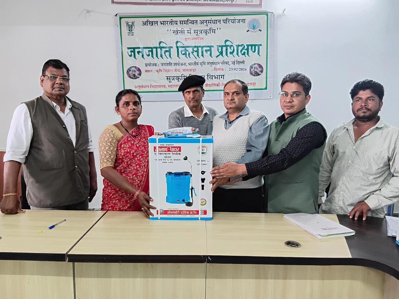 सूत्रकृमि प्रबंधन विषय पर जनजाति किसानों का एकदिवसीय प्रशिक्षण आयोजित