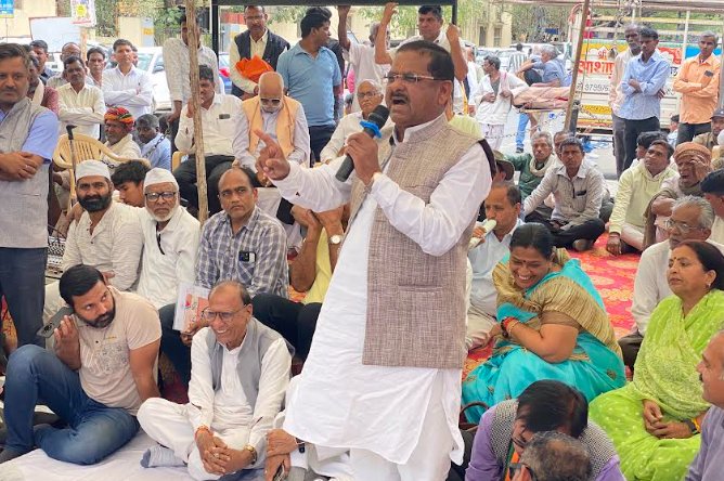 Udaipur Rural Congress Protests Against ‘Slip Government,’ Alleges Development Paralysis in Rajasthan