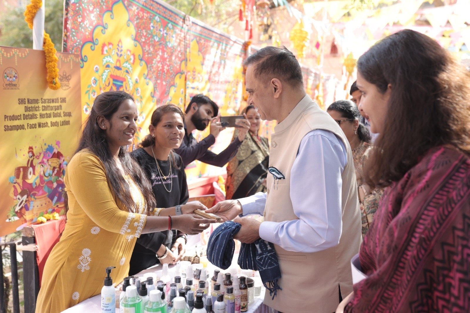 Grand Inauguration of Rajeevika Rangotsav (Holi Fair) at the State Secretariat