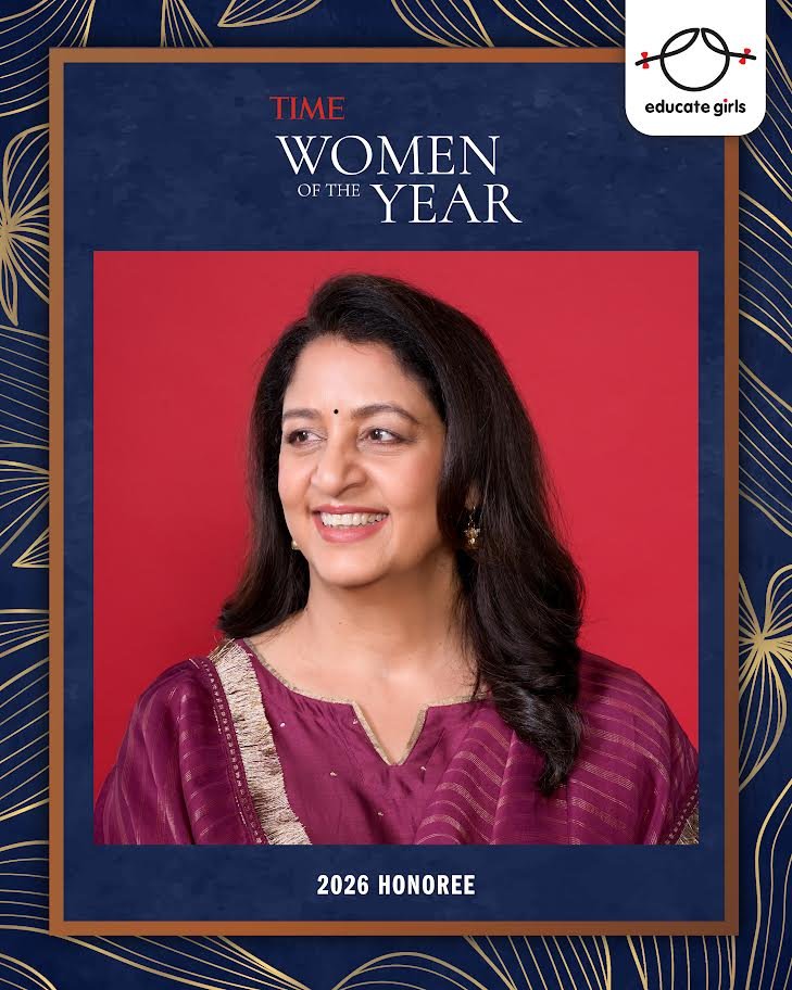 एजुकेट गर्ल्स की संस्थापक सफीना हुसैन को ‘टाइम वुमन ऑफ द ईयर 2026’ में शामिल किया गया