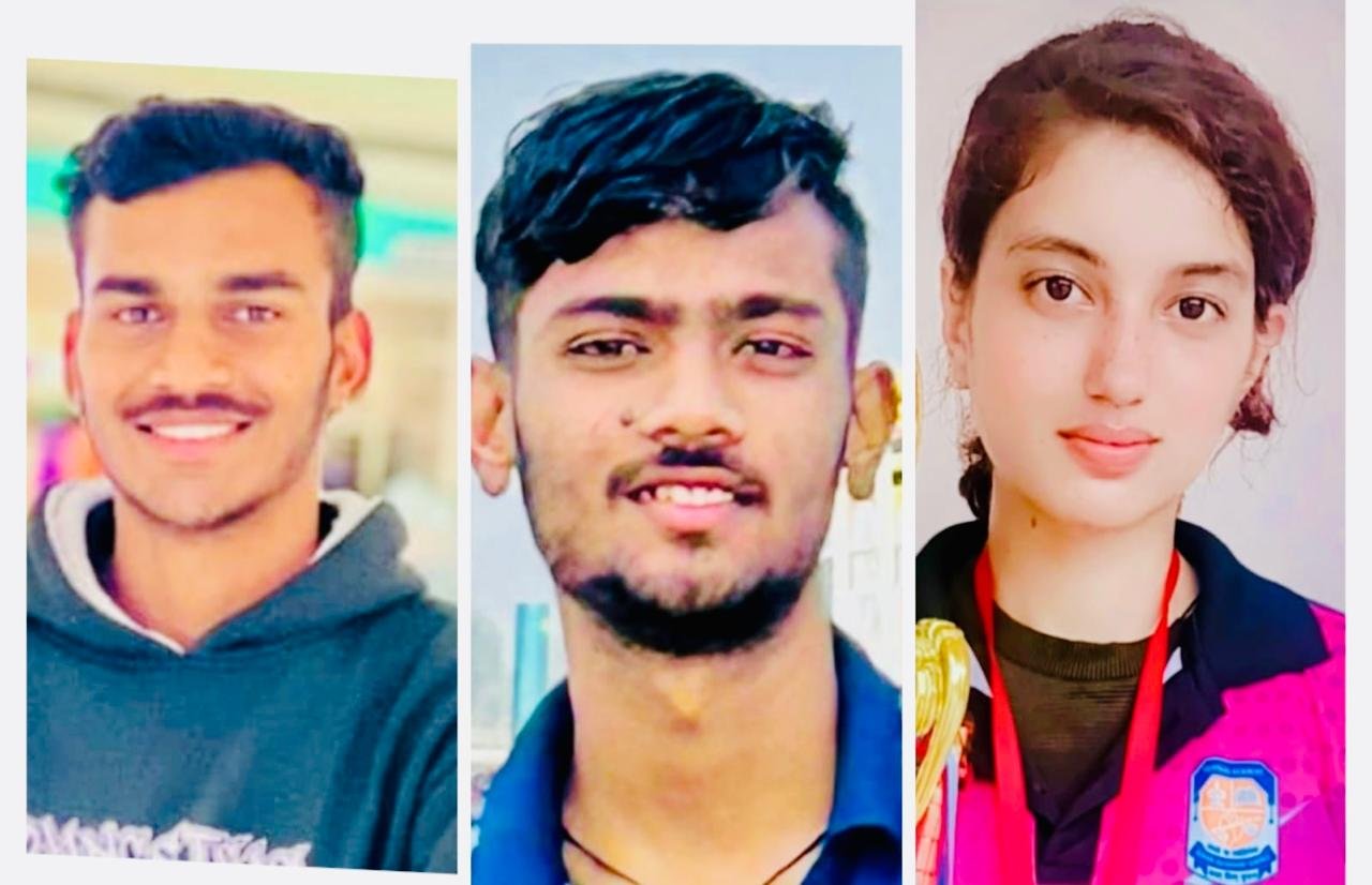 उदयपुर के आशीष, चेष्टा और विकास का राजस्थान वॉलीबॉल टीम में चयन