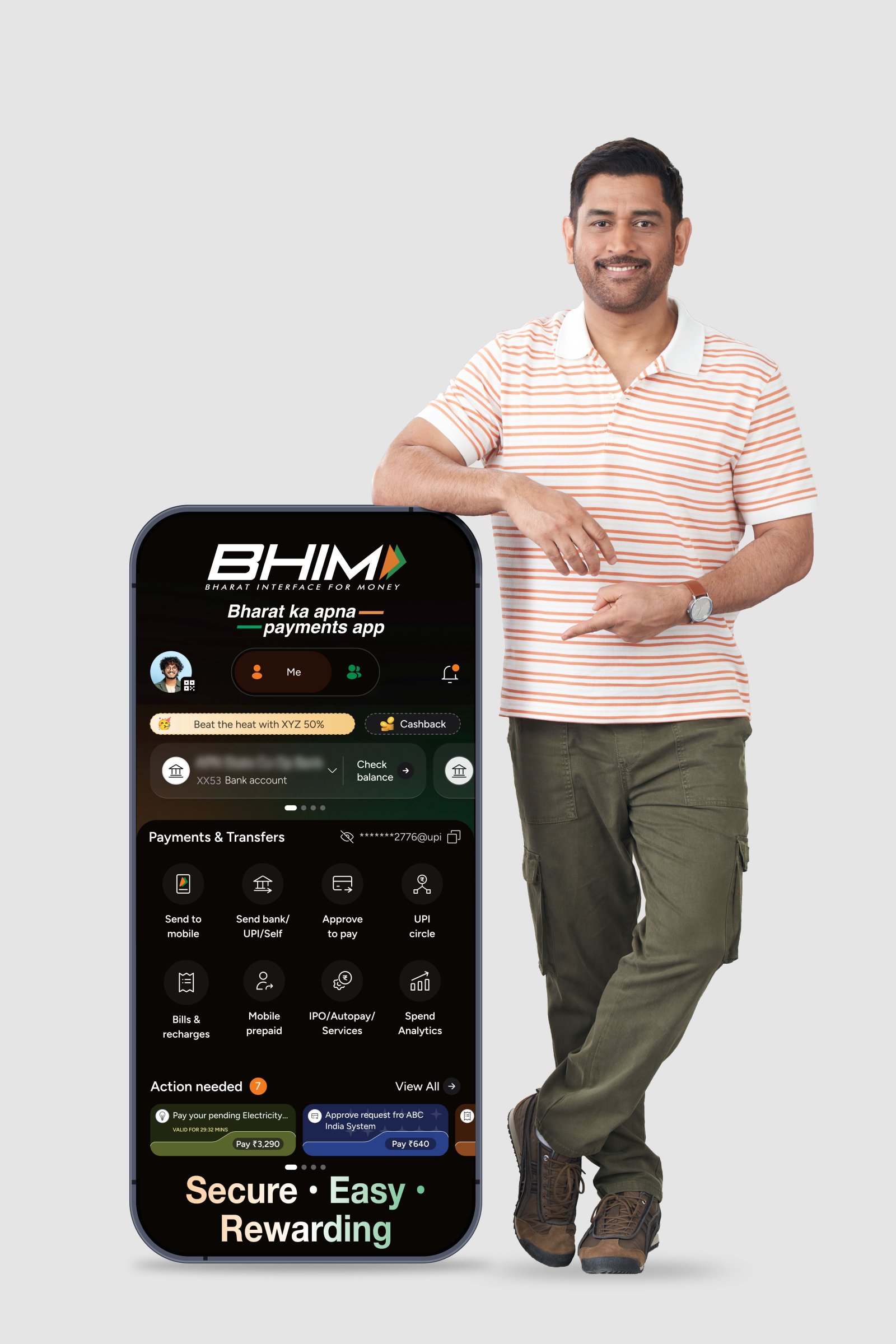 BHIM Payments App Announces MS Dhoni as Brand Ambassador
