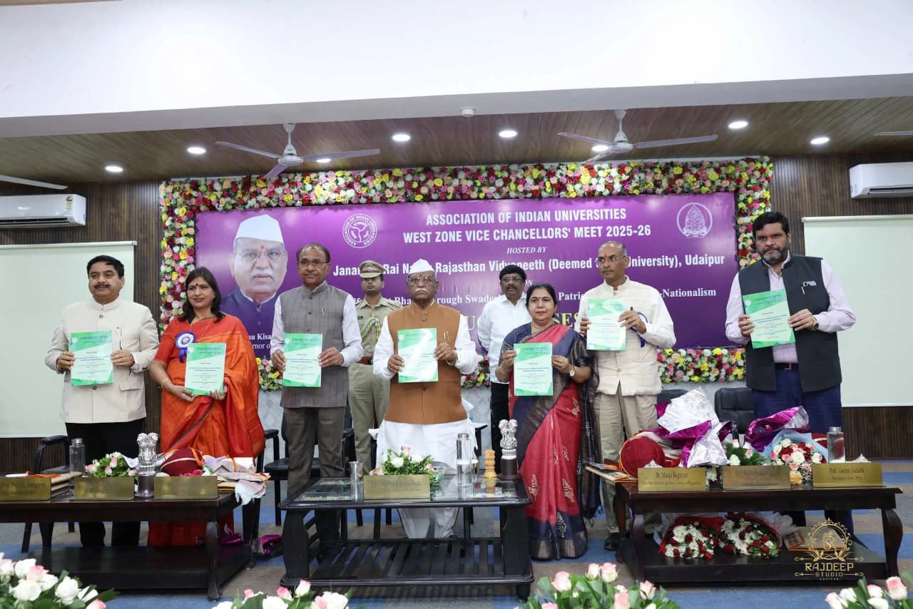 राजस्थान विद्यापीठ की मेजबानी में “स्वदेशी, आर्थिक एवं तकनीकी राष्ट्रवाद” विषय पर दो दिवसीय वेस्ट जोन वाइस चांसलर्स सम्मेलन का हुआ शुभारंभ