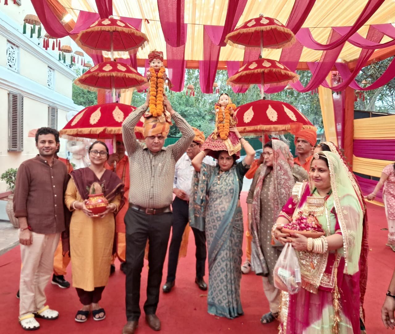 Gangaur Procession Held at Rajasthan Utsav in Bikaner House