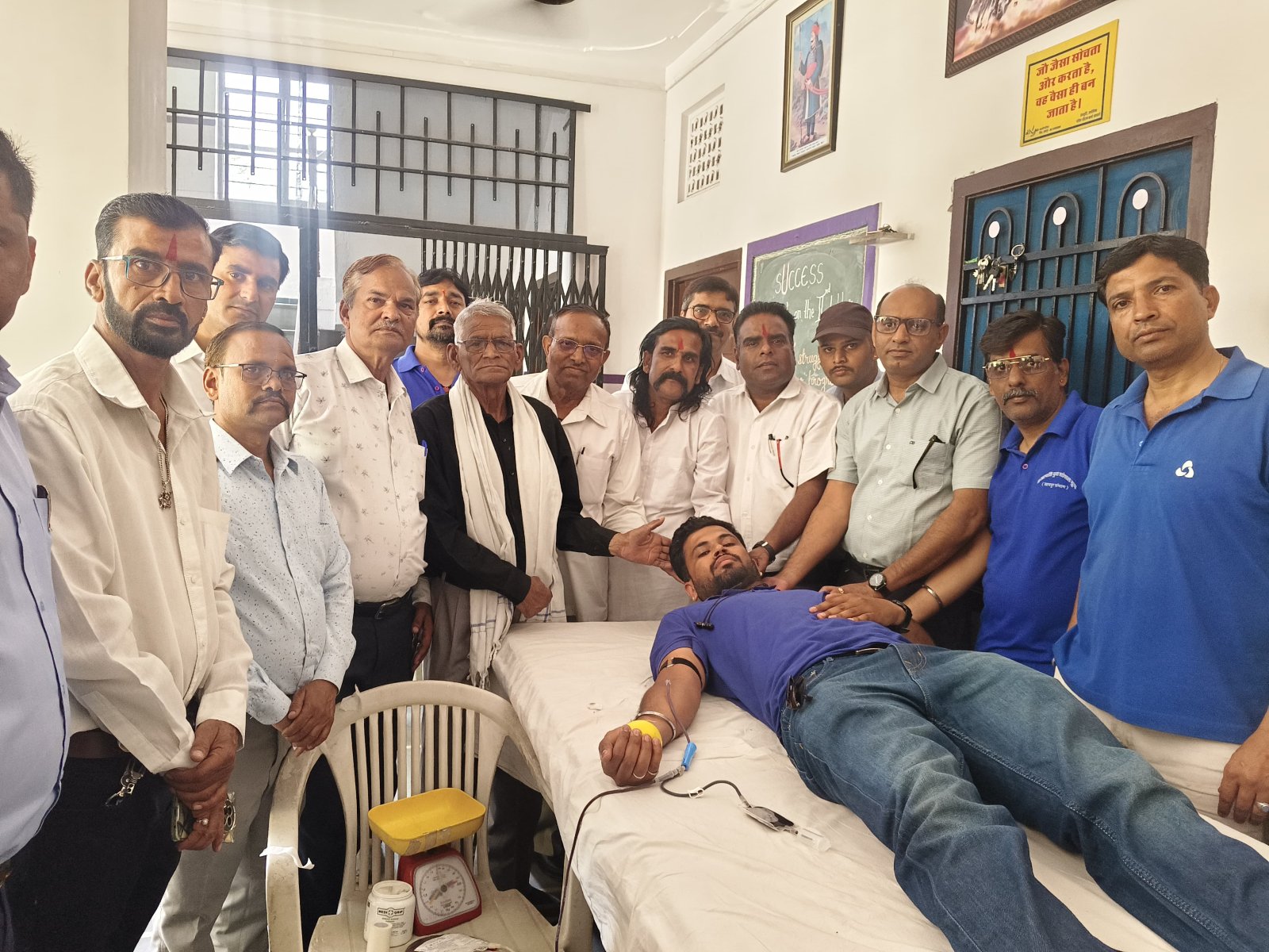 प्रजापति युवा सोशल ग्रुप का 23 वां रक्तदान शिविर आयोजित