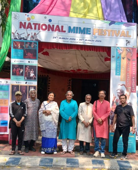 Vilas Janwe Honoured at National Mime Festival in Kolkata