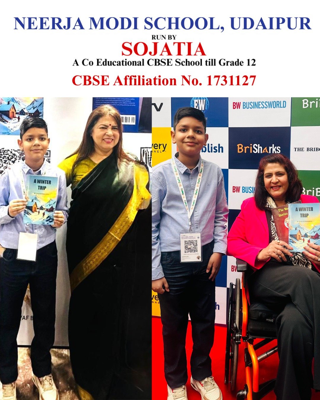 Young Author Rudransh Modi Honored at the National Level