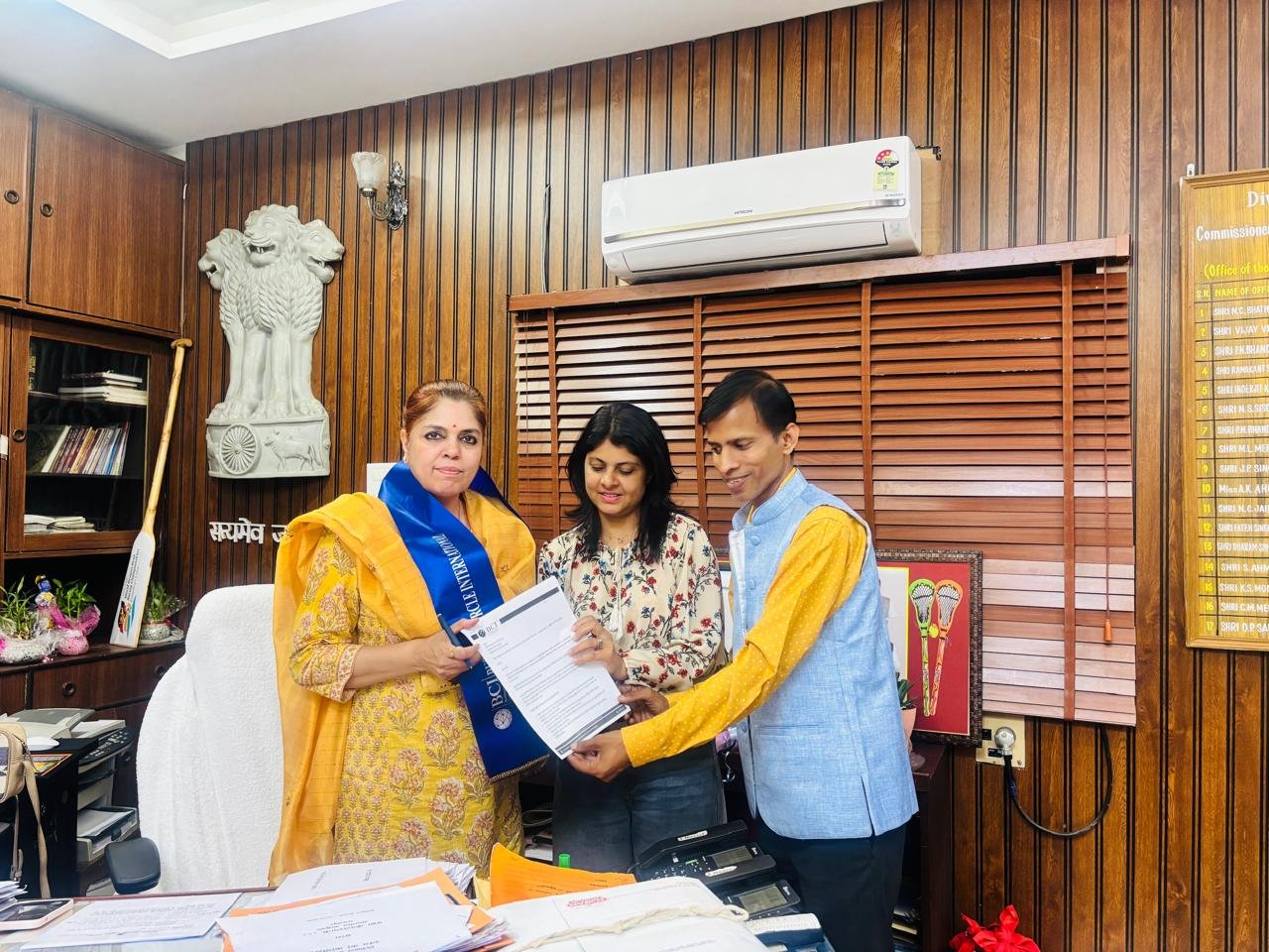 BCI Utsav submits memorandum to Divisional Commissioner regarding Udaipur Mandapam proposal