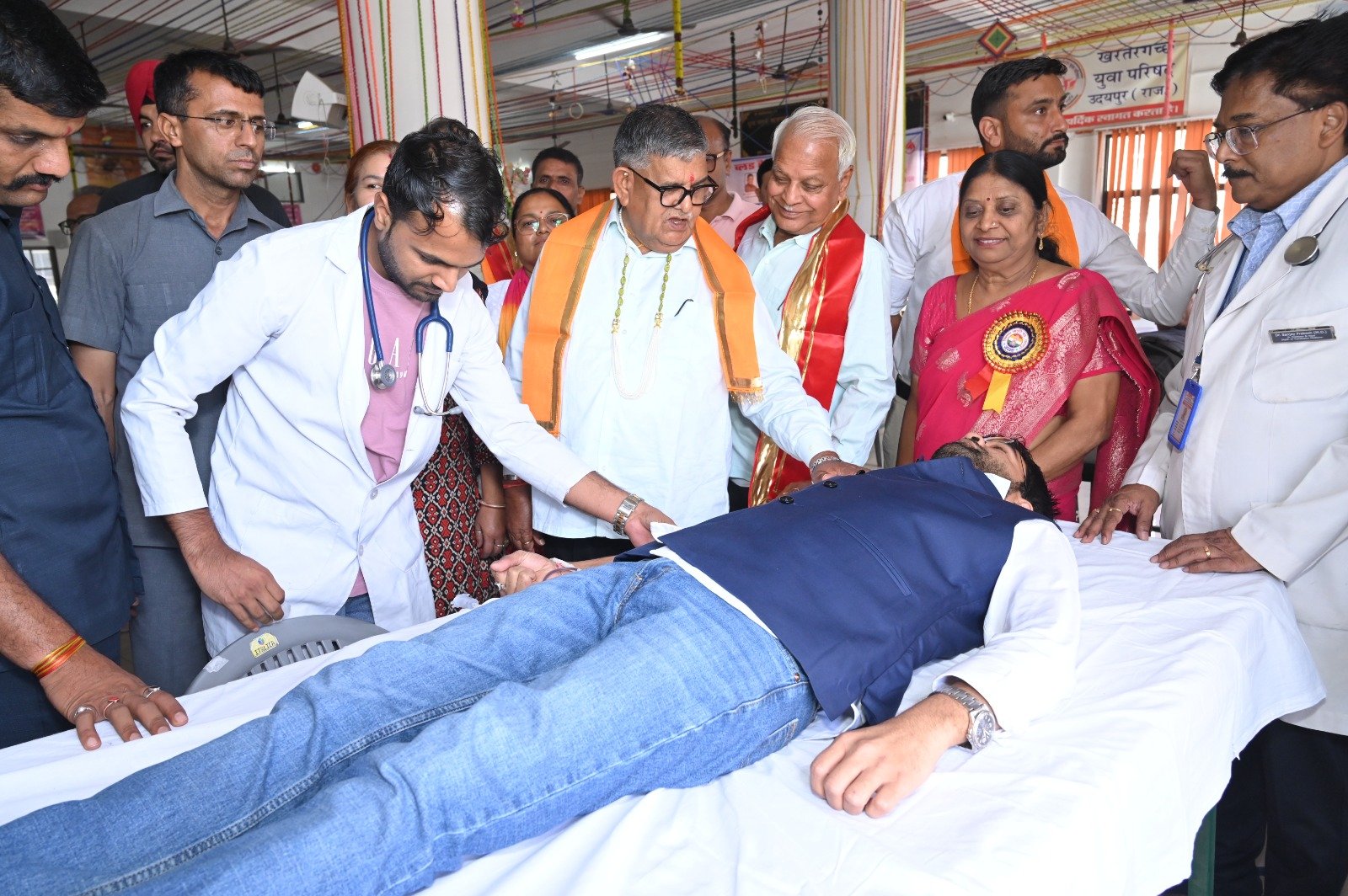 Mega Blood Donation Camp Organized by Trishla Jagriti Manch and Nurses Association in Udaipur