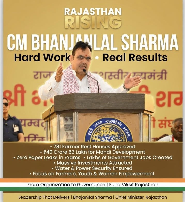 Rajasthan CM Bhajanlal Sharma: Tireless Leader Driving Public Welfare and Development