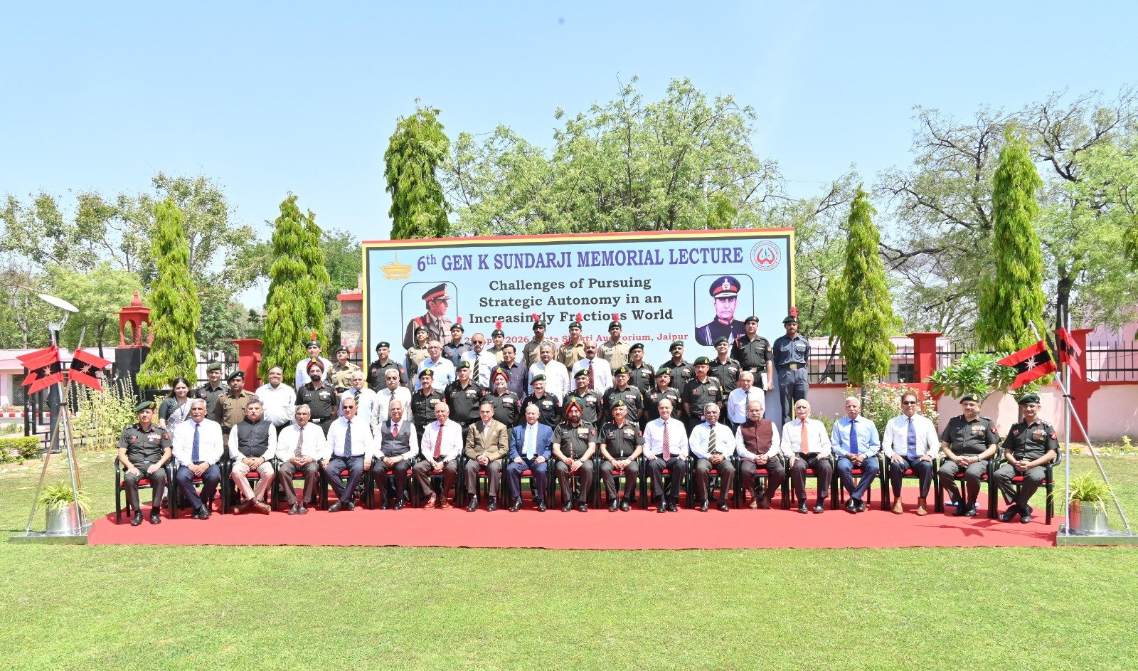  SIXTH EDITION OF GENERAL K SUNDARJI MEMORIAL LECTURE ORGANISED AT JAIPURMILITARY STATION