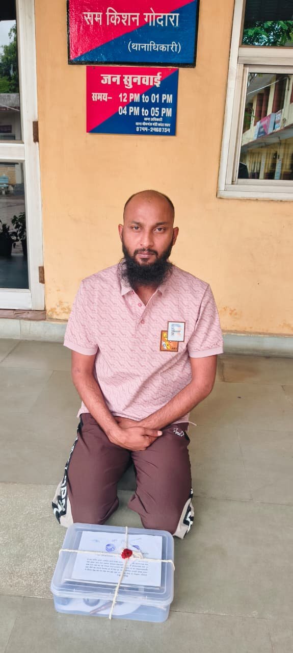 पुलिस इंस्पेक्टर रामकिशन गोदारा की बड़ी कार्रवाई: हिस्ट्रीशीटर अवैध हथियार सहित गिरफ्तार