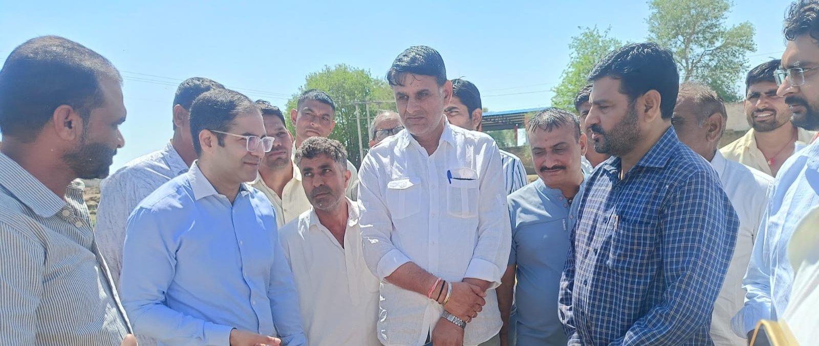 District Collector Visits Rain and Hailstorm-Affected Areas
