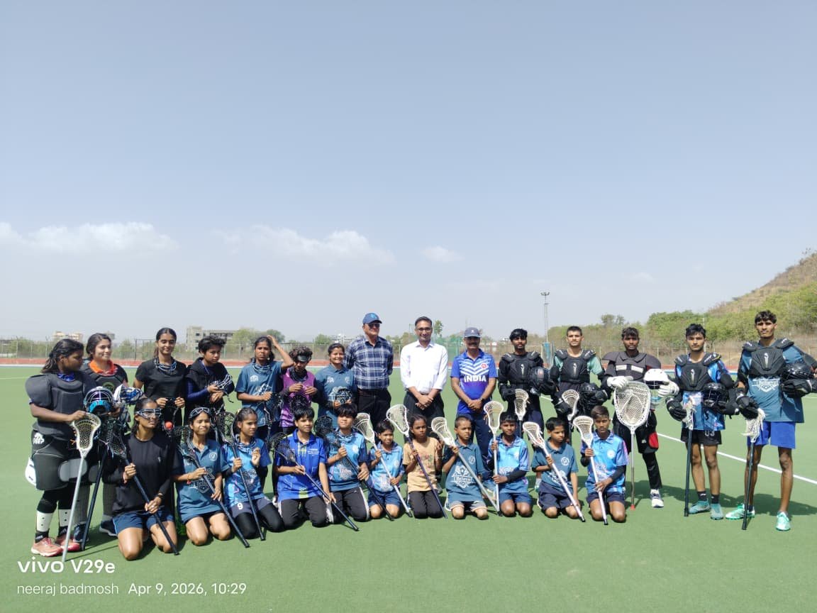 Collector Gaurav Agrawal Inspects Lacrosse Training Camp, Encourages Players