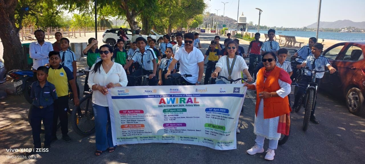 Cycle Rally and Plastic Awareness Campaign Marks Third Day of “Aviral” Initiative in Udaipur