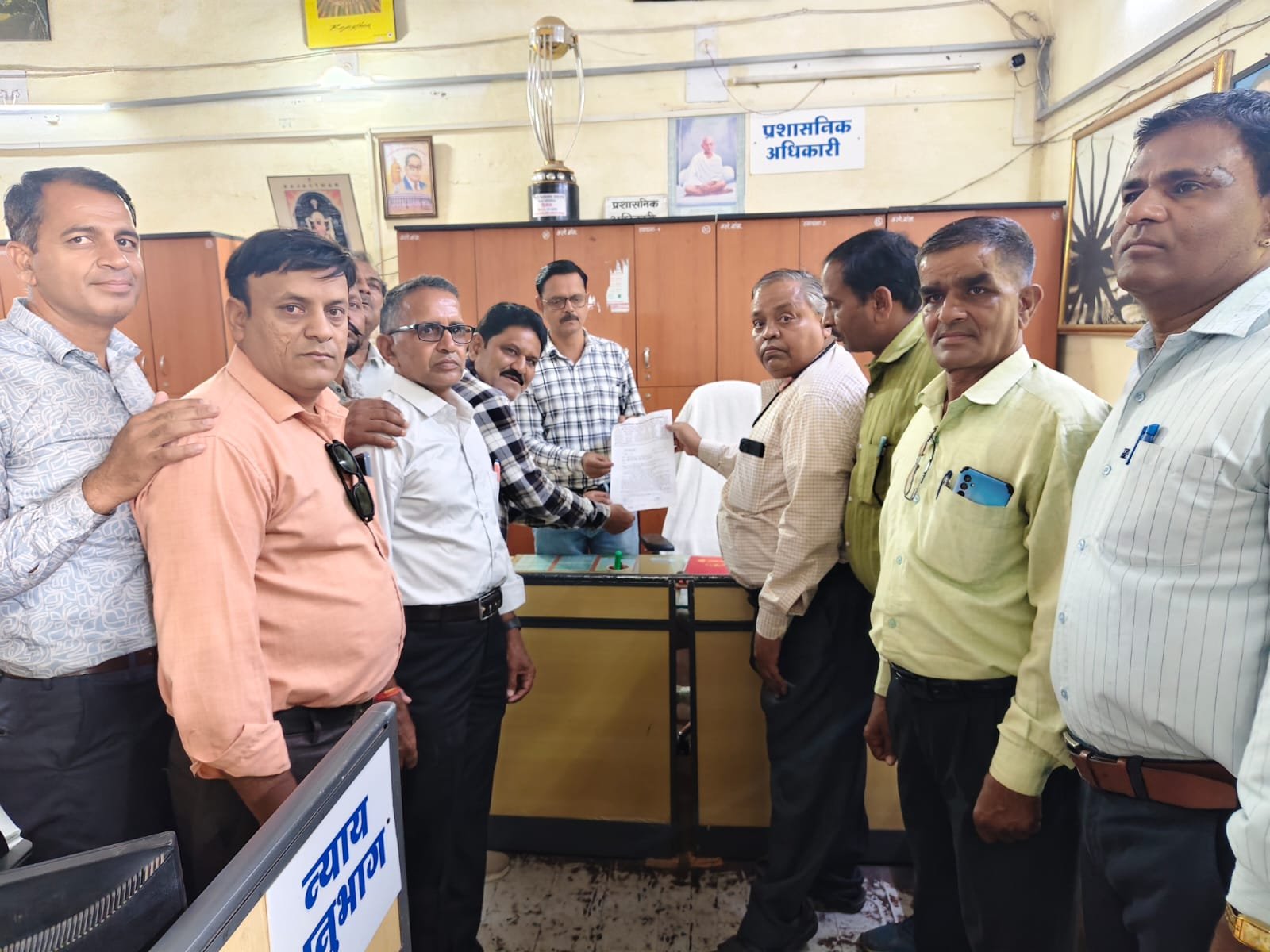 शिक्षक संघ सियाराम द्वारा आन्दोलन जारी