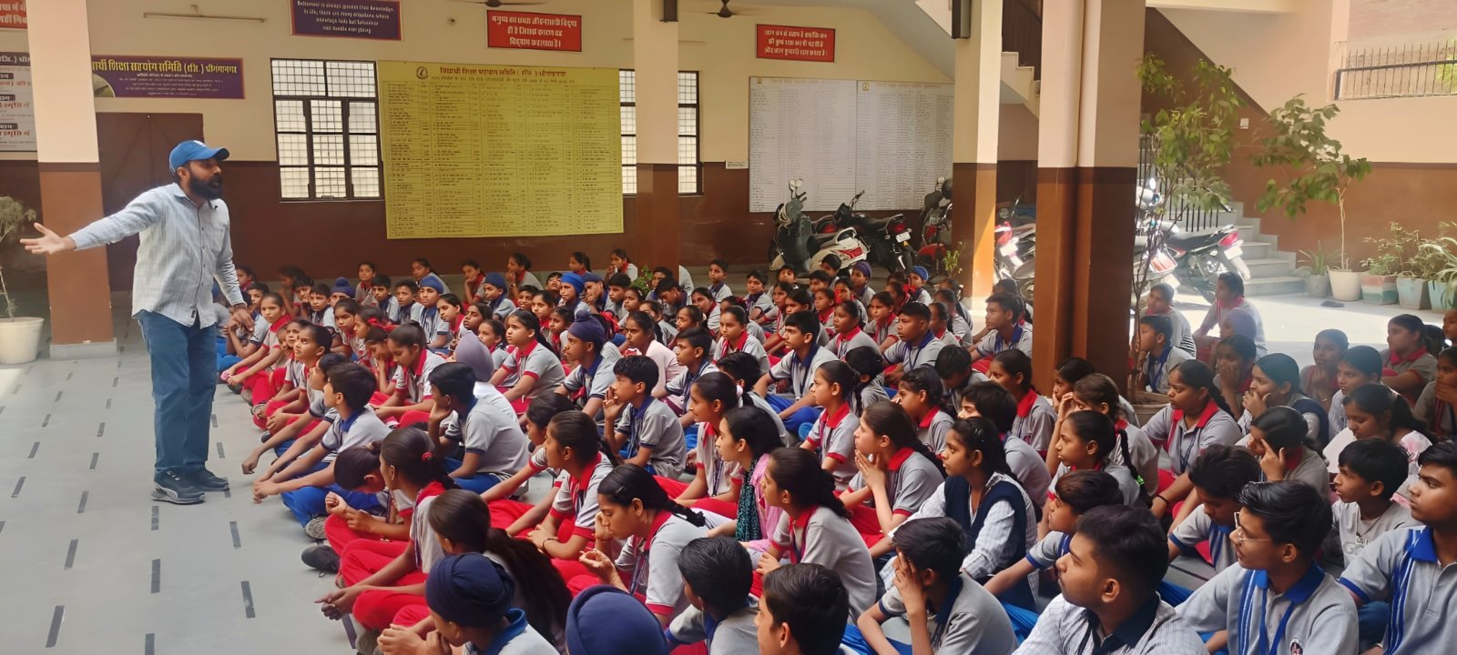 विद्यार्थी शिक्षा सहयोग समिति विद्यालय में नशा मुक्ति का गूंजा संदेश