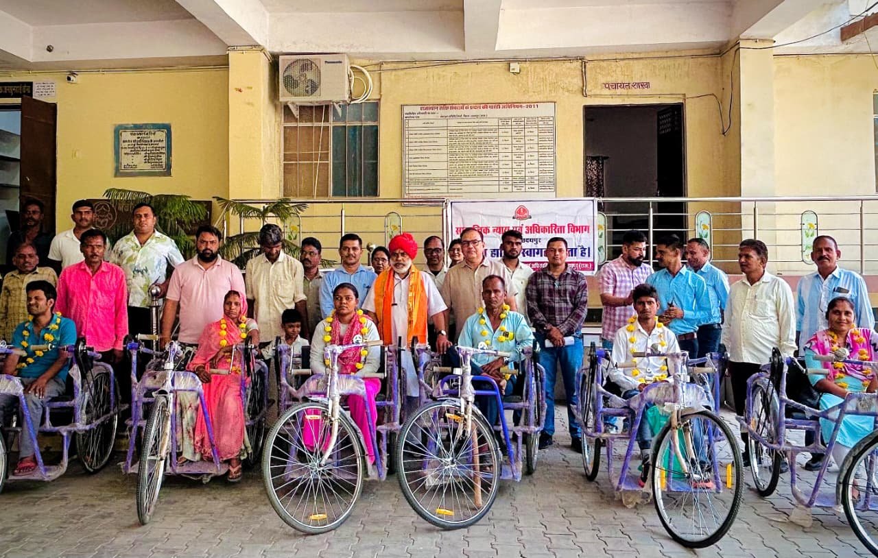 Assistive Devices Distributed at Welfare Camp for Persons with Disabilities in Girwa
