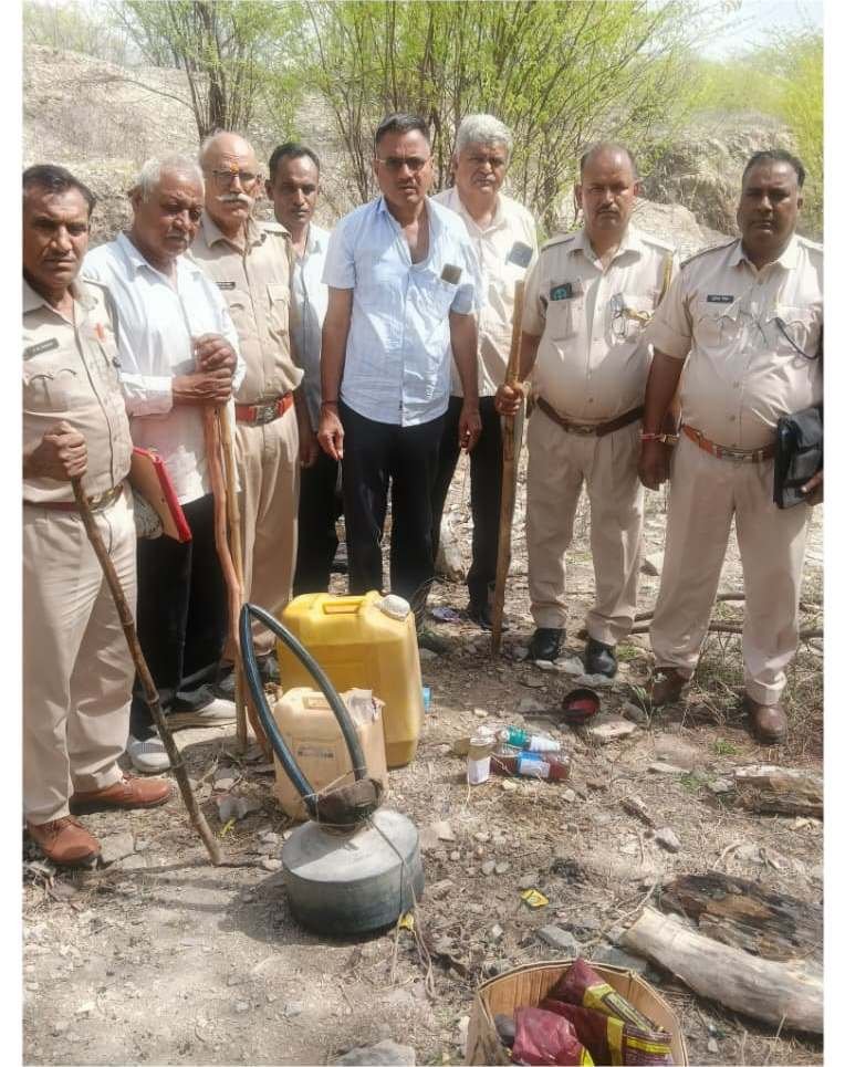 प्रदेश में 1 लाख 59 हजार 96 लीटर वाॅश नष्ट