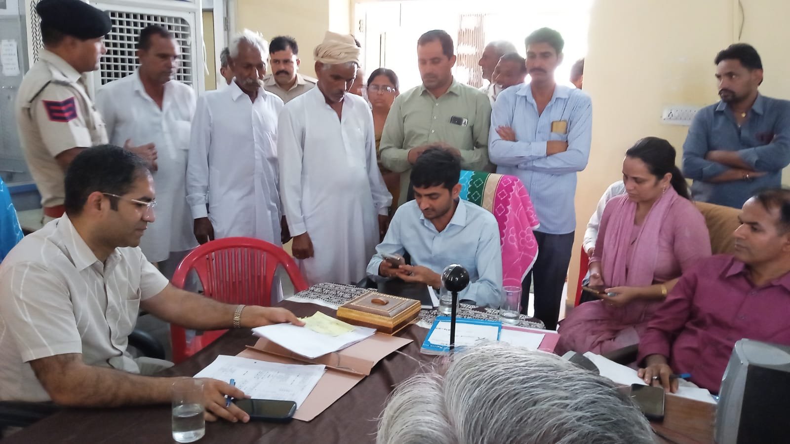 जिला कलक्टर का सादुलशहर दौरा