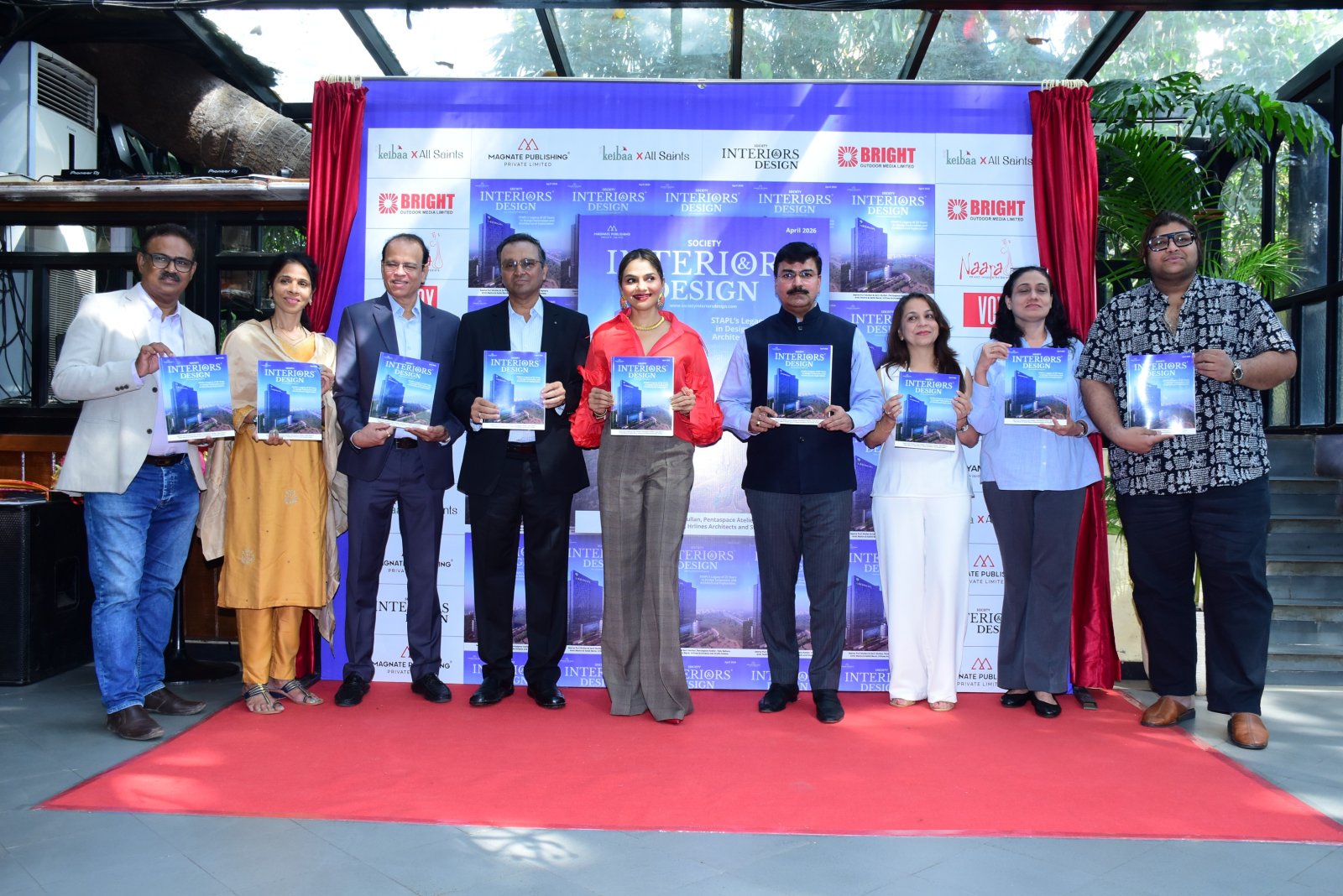 Rahul Shewale, Madhoo, Ashok Dhamankar and Mujtaba Aziz Naza Unveil the Latest Issue of ‘Society Interiors & Design’ Featuring Ar. Kavita & Ar. Soyuz Talib