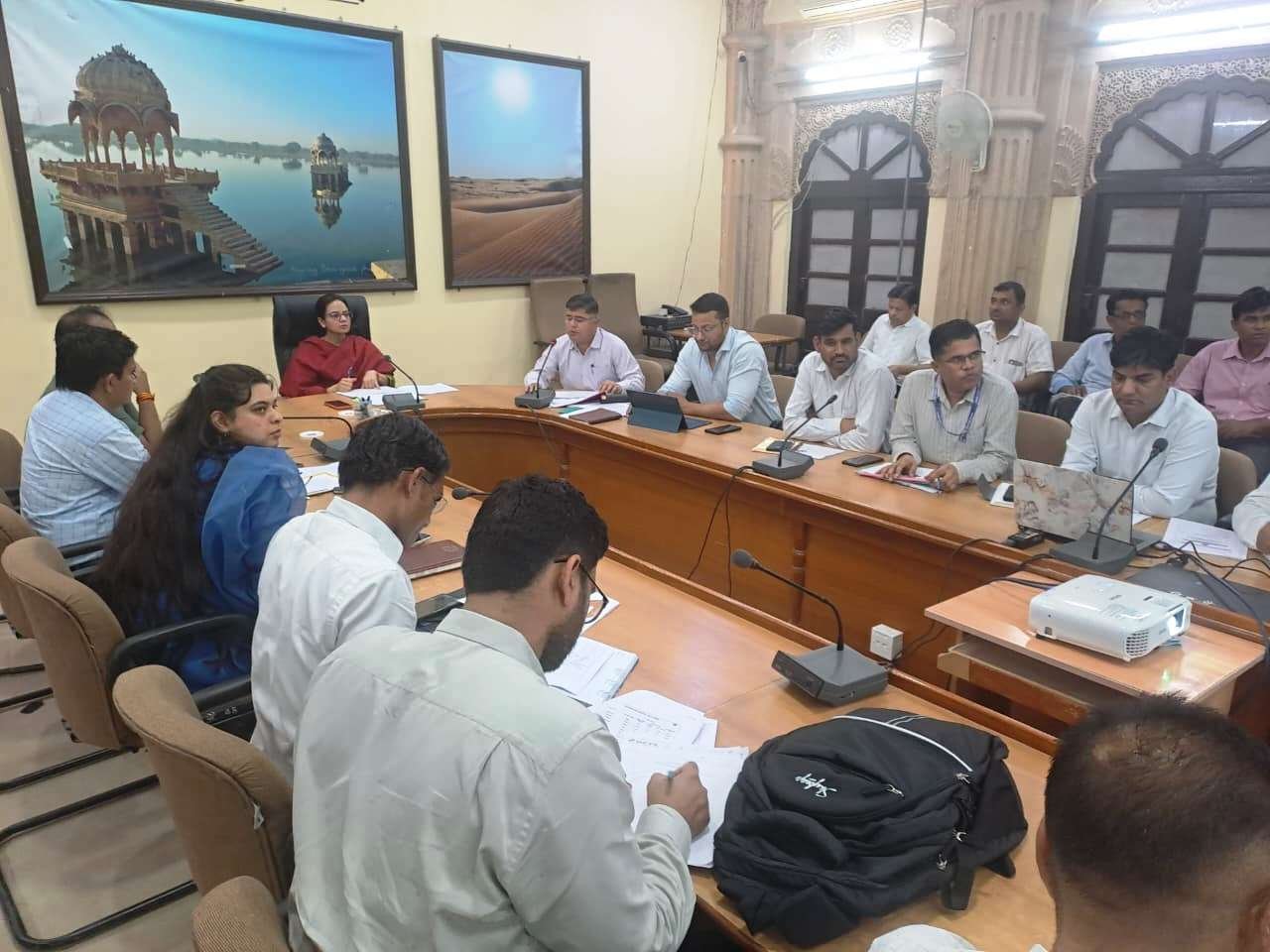 जिला कलक्टर ने ली जिला स्वास्थ्य समिति की बैठक