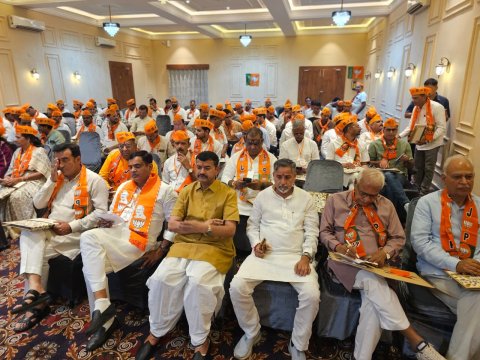 भाजपा के दो दिवसीय प्रशिक्षण शिविर का आगाज़, कार्यकर्ताओं को संगठन और विचारधारा का दिया गया पाठ