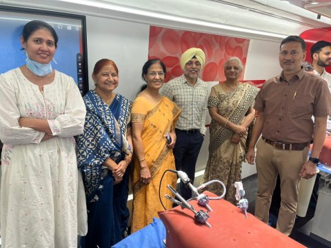 जीएमसीएच में “सर्जिकल स्किल्स ट्रेनिंग ऑन व्हील्स”