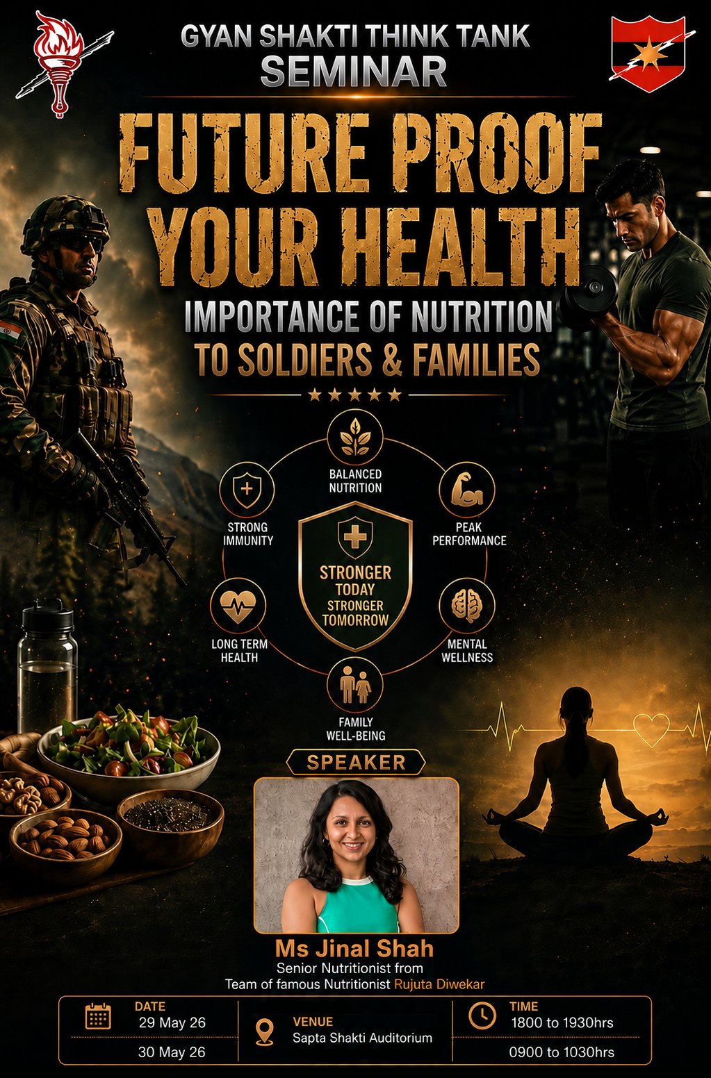 SAPTA SHAKTI COMMAND HOSTS SEMINAR ON 'FUTURE PROOF YOUR HEALTH - IMPORTANCE OF NUTRITION TO SOLDIERS & FAMILIES'