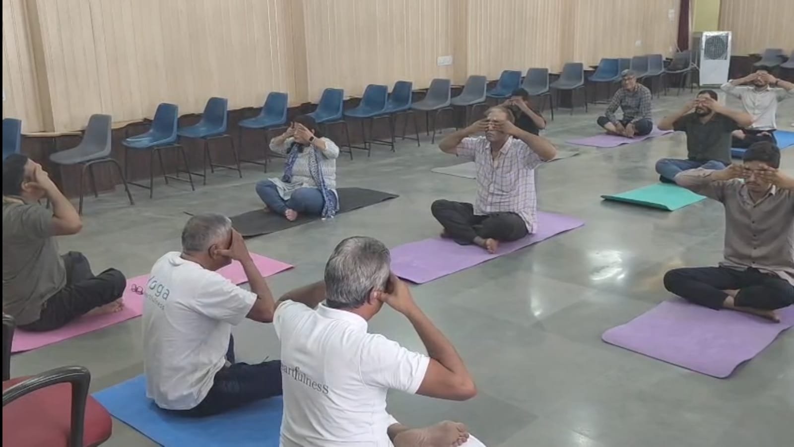 Yoga Protocol and Meditation Session Organized at Fisheries College