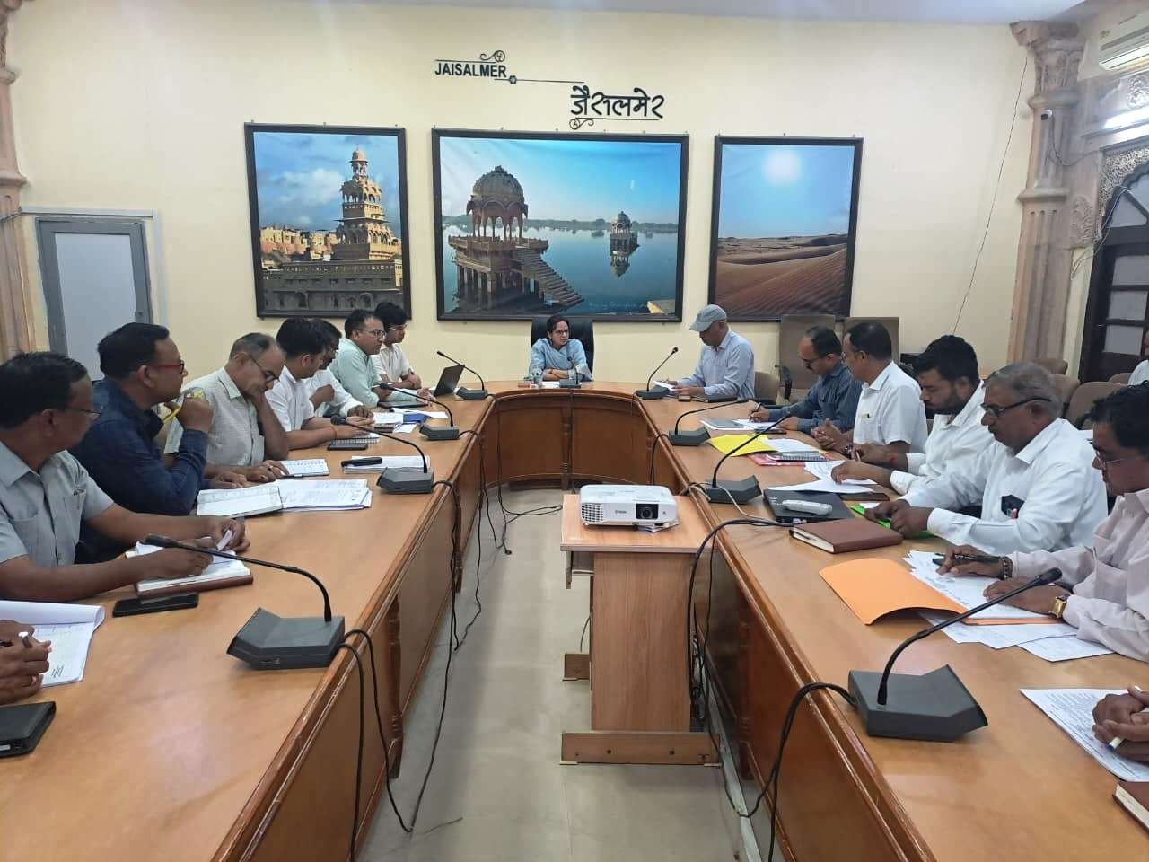 जिला कलेक्टर ने ली राजस्व एवं उपनिवेशन अधिकारियों की बैठक