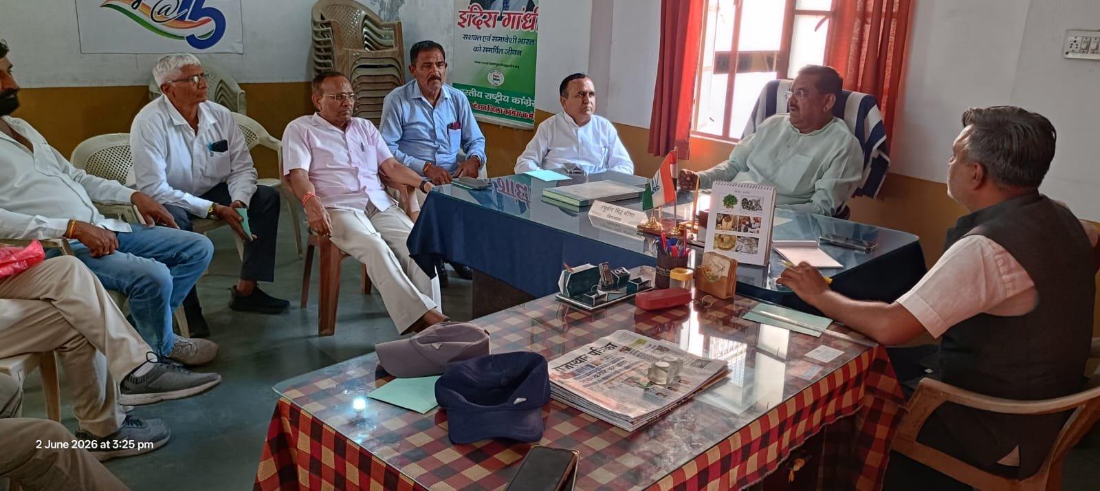 'संगठन सृजन अभियान' के अंतर्गत पीसीसी द्वारा आयोजित शिविर के दिशा निर्देशों को लेकर उदयपुर देहात जिला कांग्रेस कमेटी की बैठक सम्पन्न