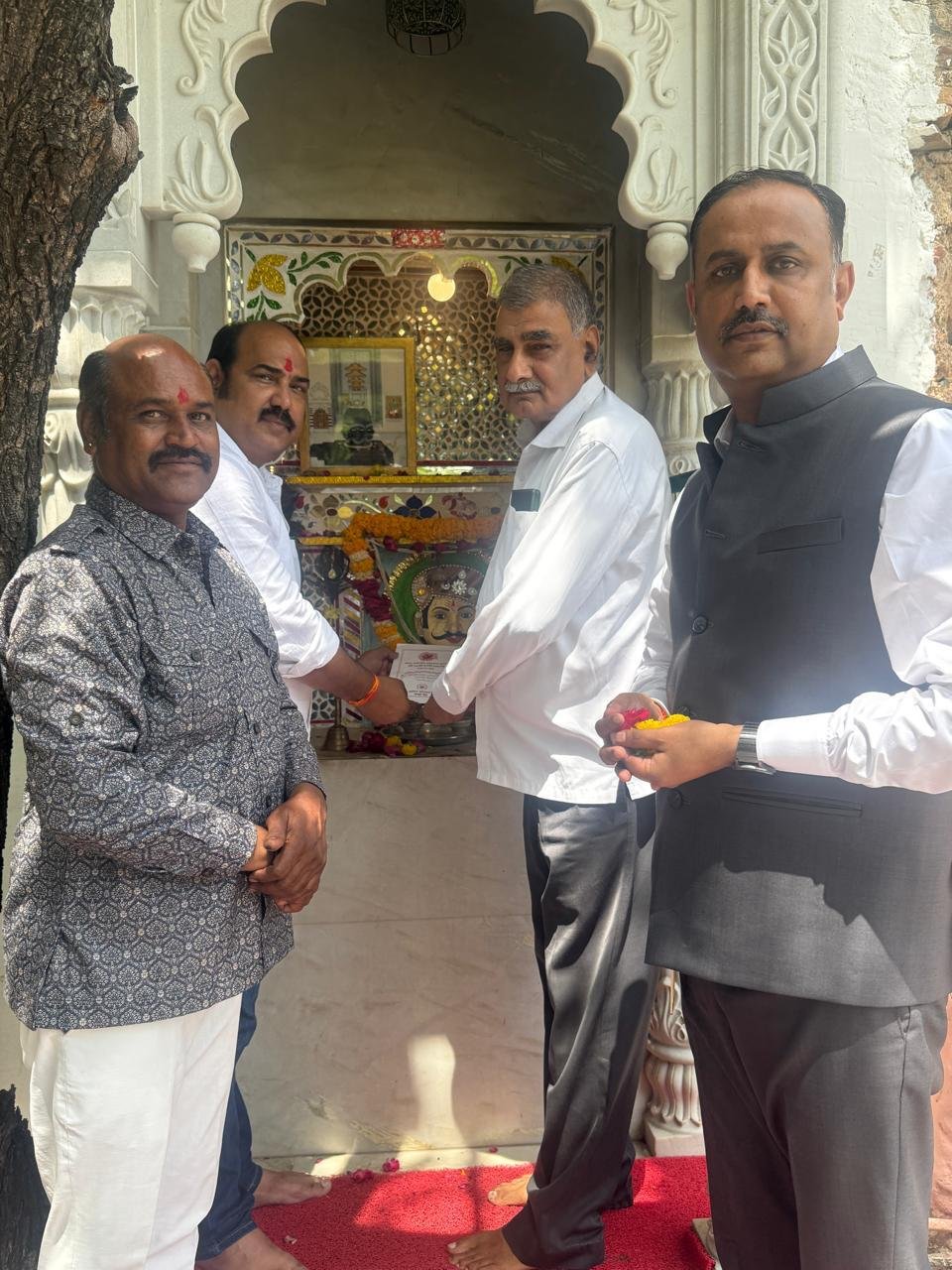 महाराणा प्रताप जयंती की तैयारी बोहरा गणेश जी,सगस जी बावजी को निमंत्रण के साथ समाज की बैठक से