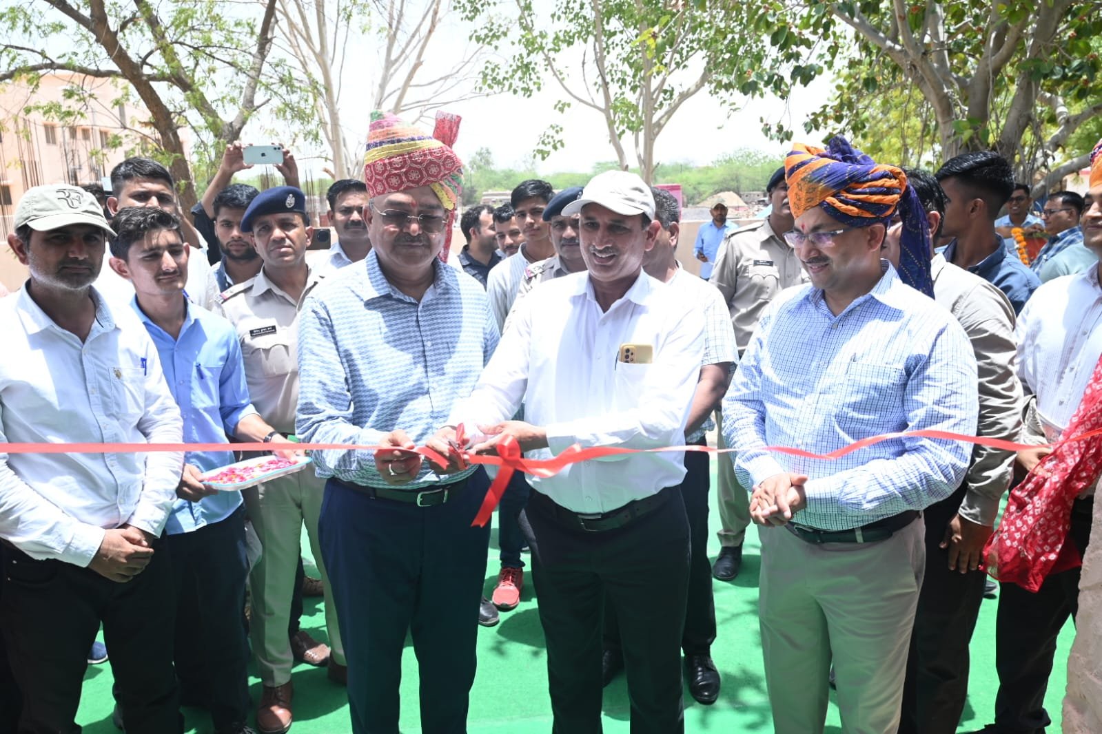 बाड़मेर रेलवे स्टेशन पर उत्तर पश्चिम रेलवे के पहले वाटर रिसाइक्लिंग प्लांट का उद्घाटन