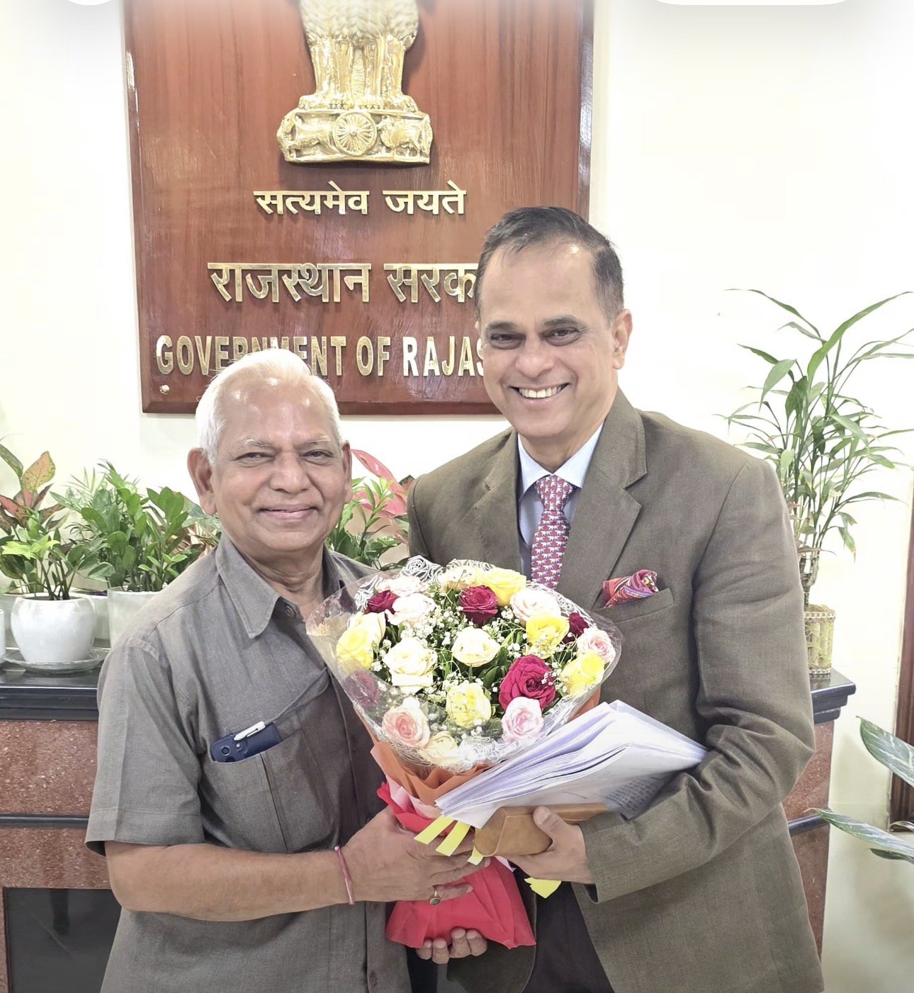 पदम जी' राजस्थानी भाषा के भगीरथ : मुख्य सचिव वी. श्रीनिवास