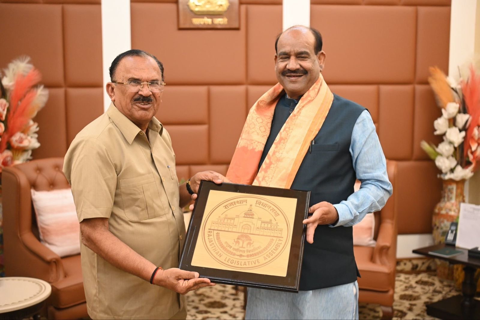 Rajasthan Assembly Speaker Shri Vasudev Devnani pays courtesy calls on Vice President Shri C.P. Radhakrishnan and Lok Sabha Speaker Shri Om Birla in New Delhi