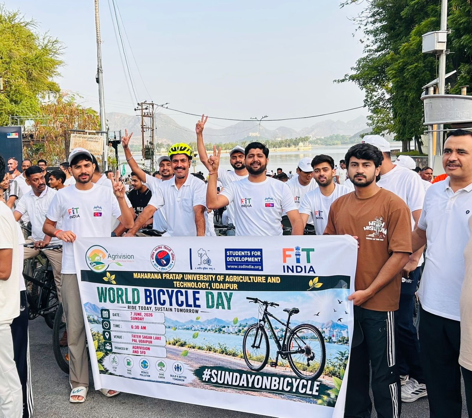 विश्व साइकिल दिवस पर उदयपुर में निकली जागरूकता साइकिल राइड, दिया स्वस्थ एवं हरित भारत का संदेश
