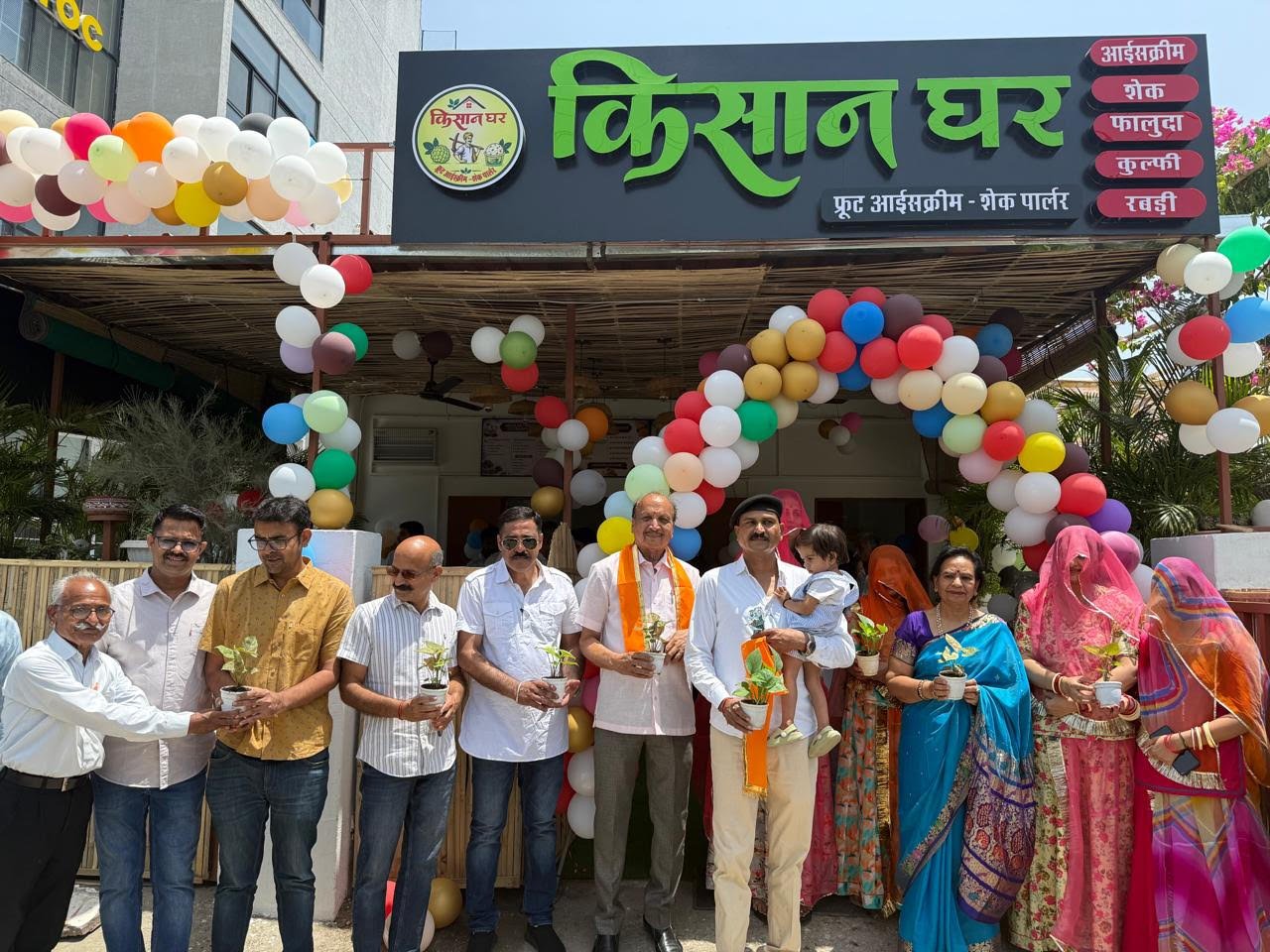 Grand Opening of Organic Fruit Ice Cream Parlour in Udaipur