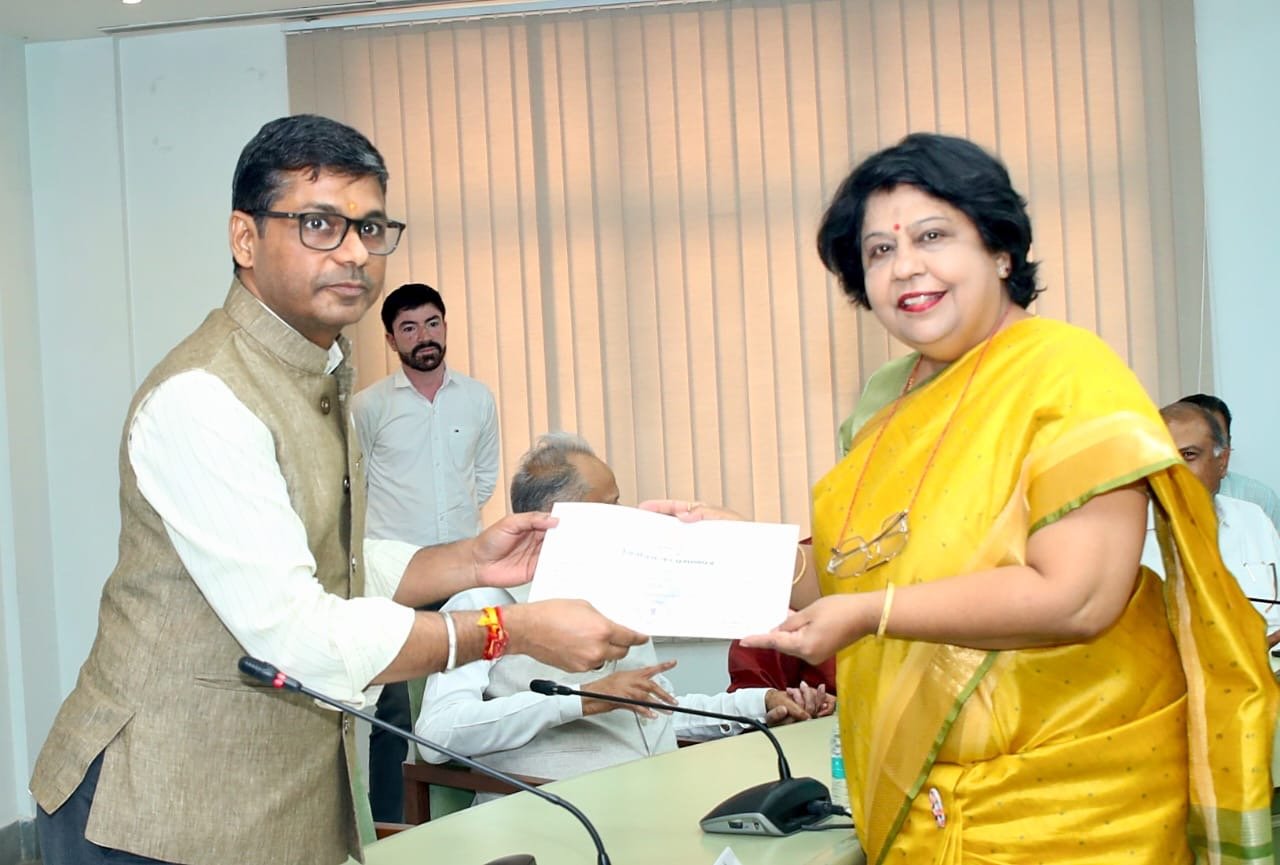 Bharatiya Janata Party's Dr. Alka Singh and Dr. Satish Poonia, and Indian National Congress's Neeraj Dangi declared elected