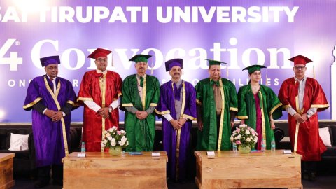 ####Sai Tirupati University Holds 4th Convocation Ceremony