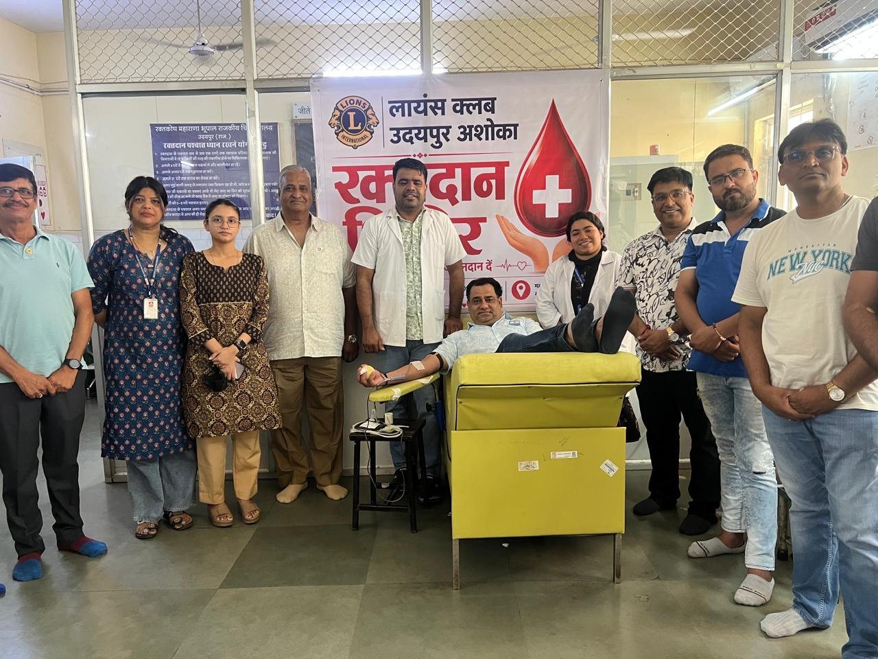 ###Lions Club Ashoka Organizes Blood Donation Camp on World Blood Donor Day