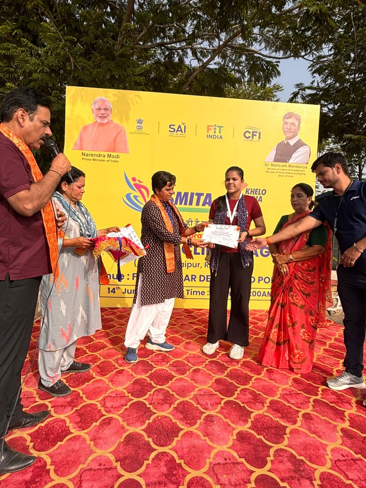 अस्मिता खेलो इंडिया महिला साइक्लिंग सिटी लीग का उदयपुर में शुभारंभ